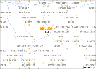 map of Gálosfa