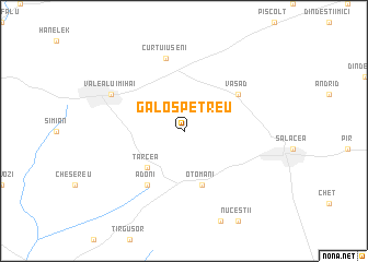map of Galoşpetreu
