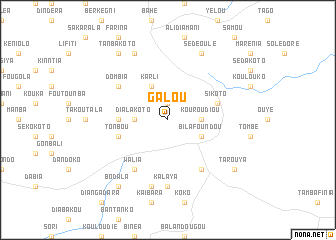 map of Galou