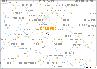 map of Galovac