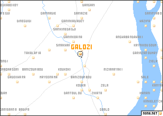 map of Galozi