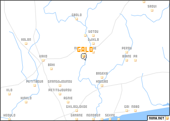 map of Galo