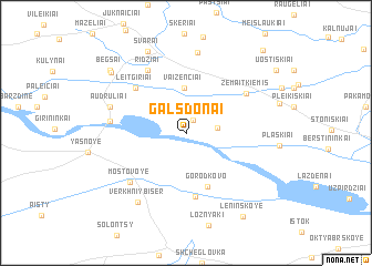 map of Galsdonai