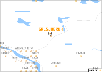 map of Gålsjöbruk