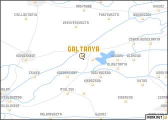 map of Gáltanya