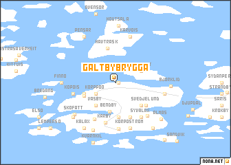 map of Galtby Brygga