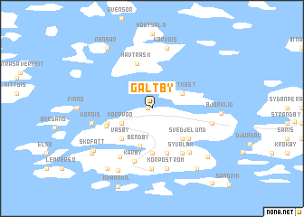 map of Galtby