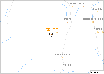 map of Galte