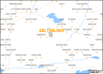 map of Galtholmen