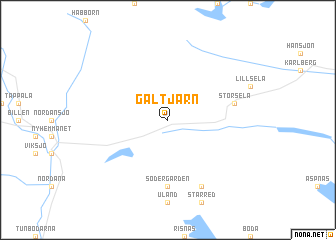 map of Gåltjärn