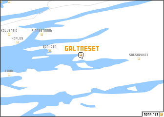 map of Galtneset