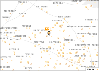 map of Galt