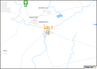 map of Galt