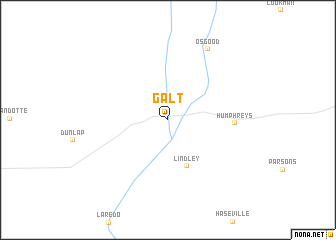 map of Galt