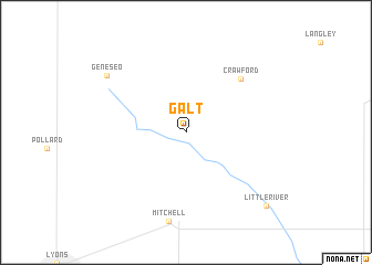 map of Galt