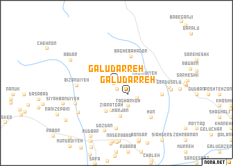 map of Galū Darreh