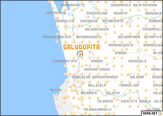 map of Galudupita