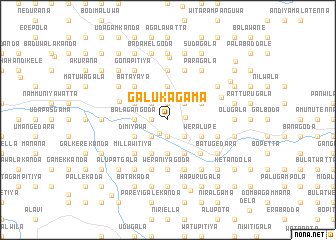 map of Galukagama