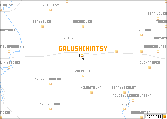 map of Galushchintsy
