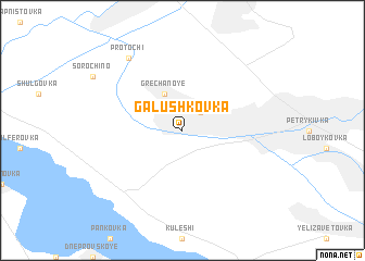 map of Galushkovka