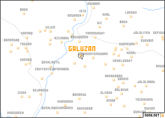 map of Galūzān