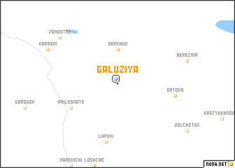 map of Galuziya