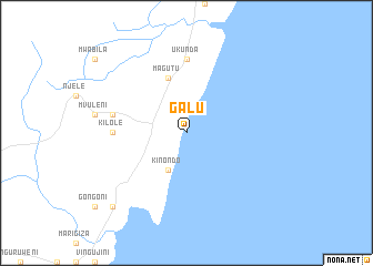 map of Galu