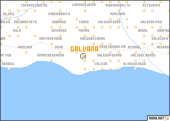 map of Galvana