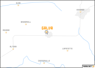 map of Galva