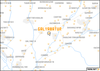 map of Galya-Batur