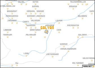 map of Galyan