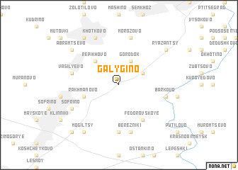 map of Galygino