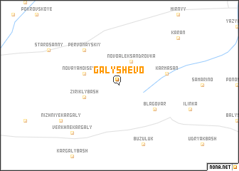 map of Galyshevo