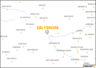 map of Galyshkino