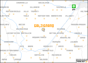 map of Galzignano