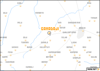 map of Gamadaji