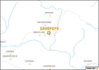 map of Ga-Mafefe