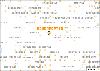 map of Gamagepetta