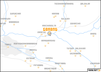 map of Gamand