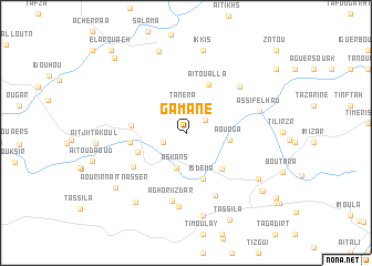 map of Gamane