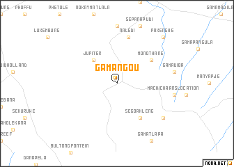 map of Ga-Mangou