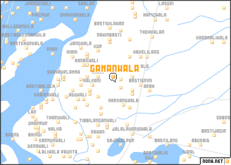 map of Gāmanwāla