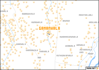 map of Gāmanwāla