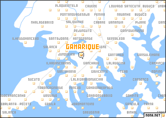 map of Gamariquê