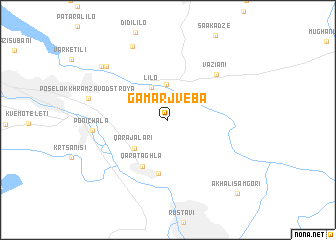 map of Gamarjveba