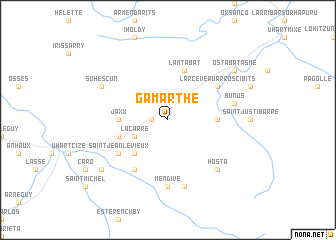 map of Gamarthe