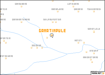 map of Ga-Matimpule