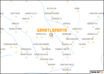 map of Ga-Matloponya