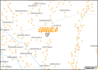 map of Gāmāwāla