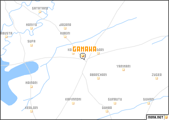map of Gamawa